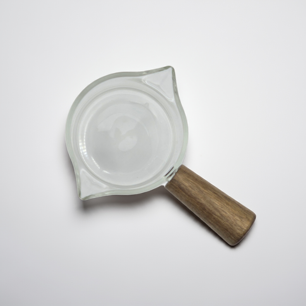 Glass Measuring Cup with Wood Handle