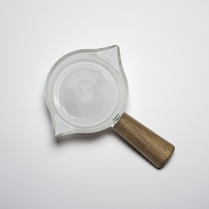 Glass Measuring Cup with Wood Handle